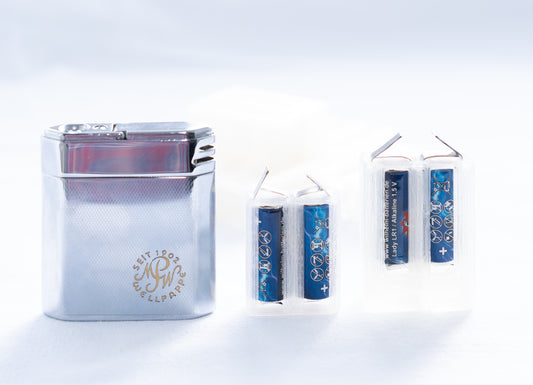 Fumalux Feuerzeug Batterie Adapter RL4 Rulag 2 Volt Blei Akku IKA Kleinstakku